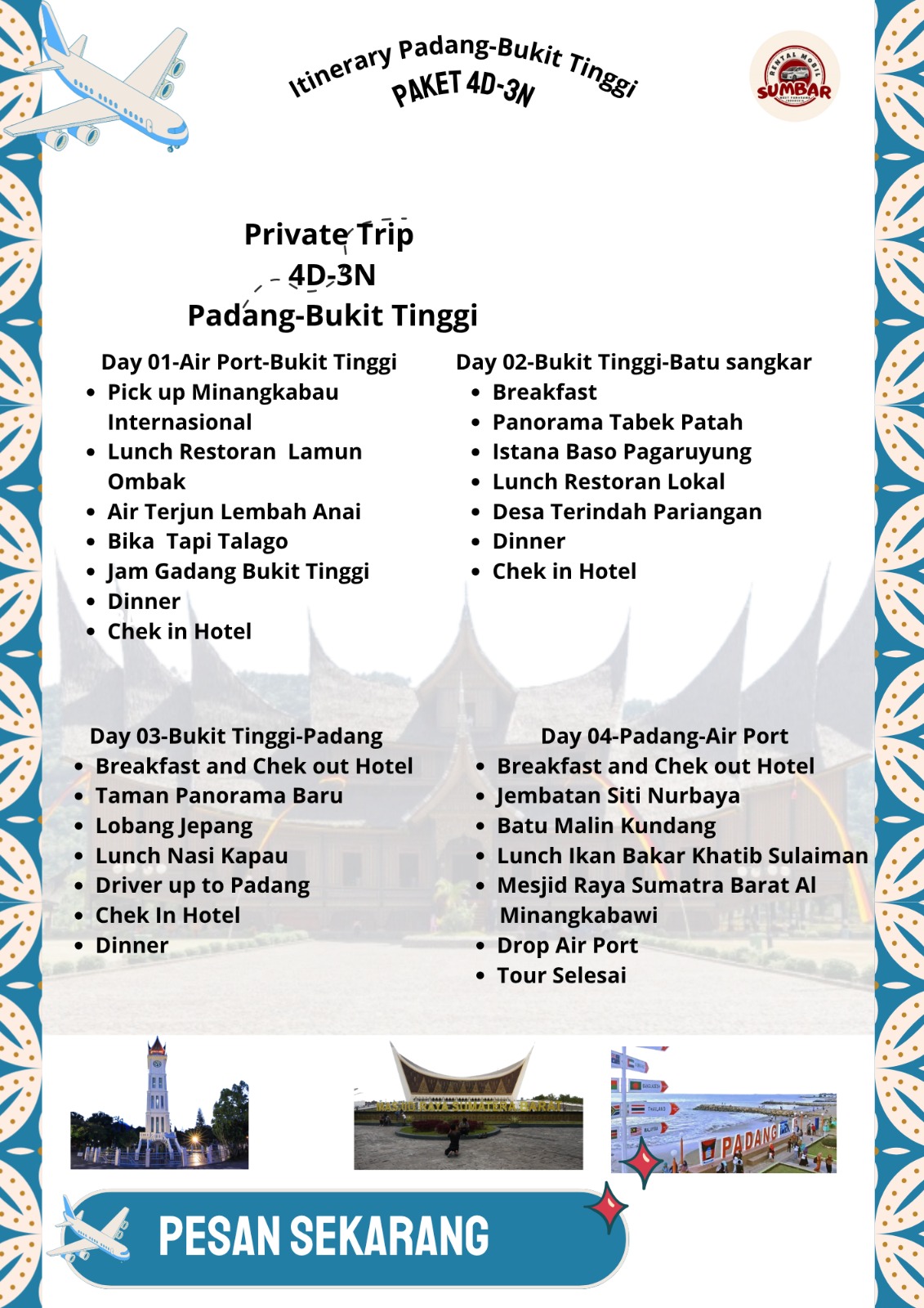 Itinerary Paket Wisata 4